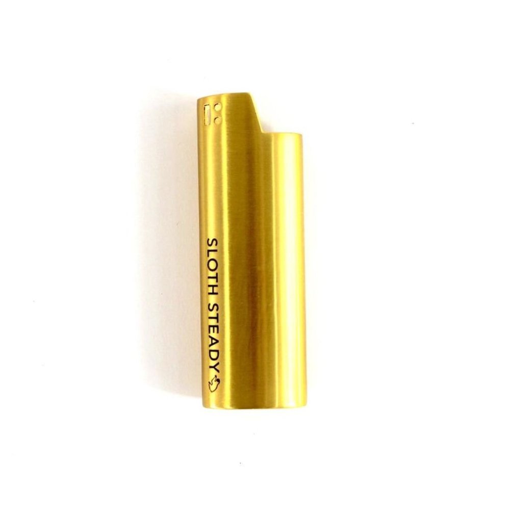 Sloth Steady Gold Lighter Case